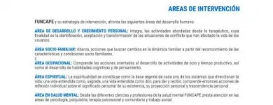 La imagen 8 de la Empresa CENTRO DE REHABILITACIÓN CRISTIANO FUNCAPE Organización de servicios sociales en Bucaramanga SAN