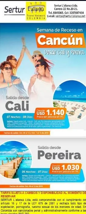 La imagen 2 de la Empresa SERTUR L'ALIANXA LTDA.